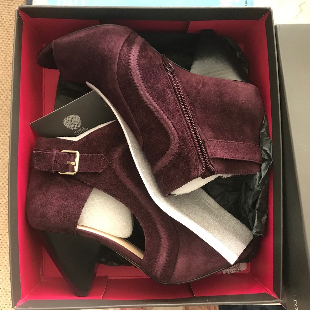 Vince Camuto NEW NIB Suede Leather Shoes/Shooties Sz 9.5M - Picture 4 of 8